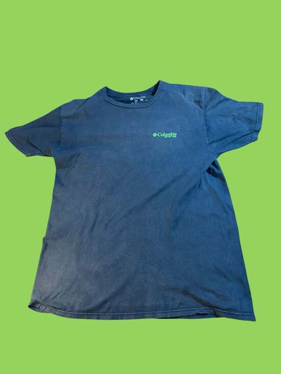 Columbia Other - Columbia PFG Men's Large Navy Blue Short Sleeve Fish Flag Graphic T-Shirt